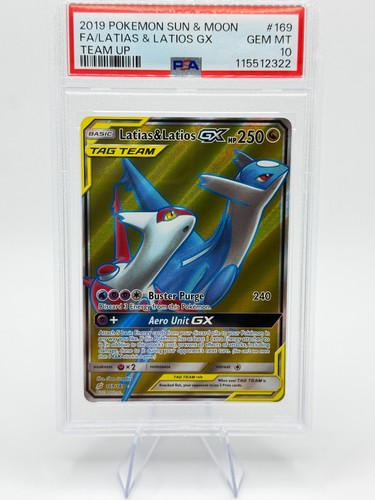 2019 Pokemon S&M TEAM UP #169 Latias & Latios GX | Full Art | PSA 10