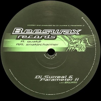 DJ Surreal & Parameter II - Quake / Snakecharmer, 12'', (Vinyl)