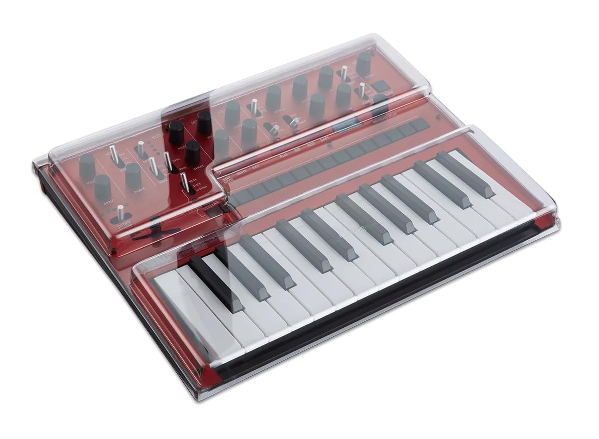 Couvercle pour claviers Korg Monologue, capot de protection anti-poussière noir fumé