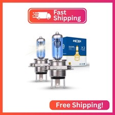 wideep H4/9003/HB2 Halogen Headlight Bulbs, Standard 55W/60W High and Low Beam R