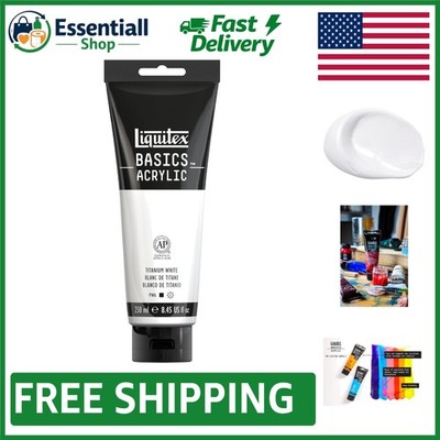 8.45oz Titanium White Acrylic Paint - Ideal for Color Mixing & Education