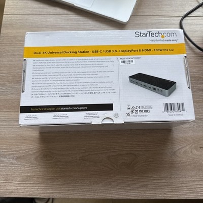 StarTech DK30C2DPEP Dual Monitor Hybrid Universal Laptop Docking Station