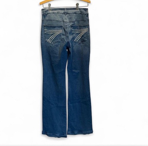 Denim Jeans Boho Vibe Super Flare Waist 29 Rise 12 Inseam 35