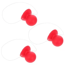 3 Pcs Funny Rubber Clown Nose Honking Nose for Masquerade Carnival