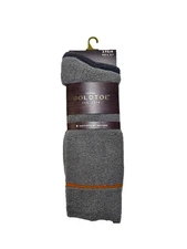 New Goldtoe Lodge Collection 2 Pair Arch Support Crew Socks Sizes 6-12.5