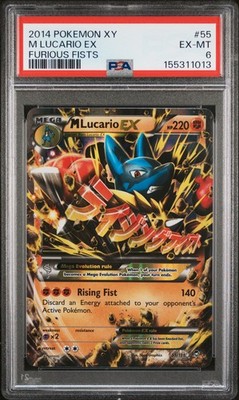 2014 POKEMON XY FURIOUS FISTS #55 M LUCARIO EX PSA 6 | eBay