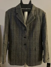 NWT RJ CLASSICS ESSENTIAL  SHOW EQUESTRIAN COAT 14L  DIAMOND COLLECTION  FOXY