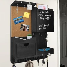 Key Holder Wall Mount Mail Organizer Key and Mail Holder for Wall Key Hooks 