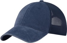 Vintage Washed Soft Mesh Baseball Trucker Hat Snapback Men Women Plain Dad Ha...