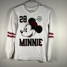 Disney Minnie Mouse Sweatshirt S Cotton Blend Crew Neck