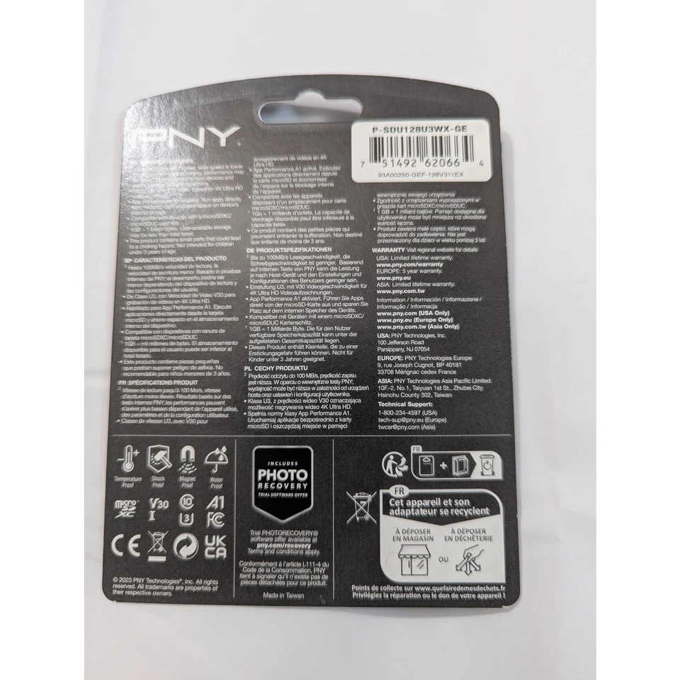 New PNY Micro Sd Card Adapter For Use with Full Size Devices/Readers ONLY - Image 2 of 2