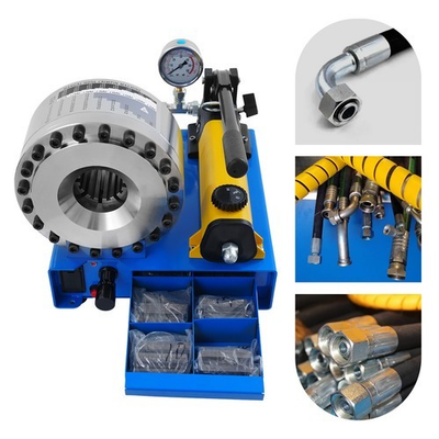 #ad High Pressure Manual Hydraulic Hose Crimper Hose Pipe Crimping With 8 sets Molds $561.12