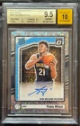 2024-25 Optic Yves Missi Fast Break Silver Disco Holo Auto Prizm #342 - BGS 9.5