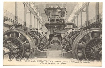 U-Bahn: Les Dynamos, Fabrik Quai de la Rapée, N.D. Foto - Postkarte Paris