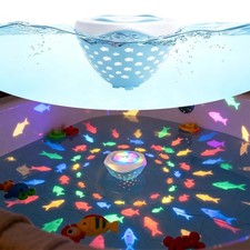Waterproof Bathtub Light for Kids, Battery Operated Fish Bath Lights for Tub ...