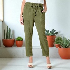 SOCIAL STANDARD BY SANCTUARY WOMEN'S S OLIVE GREEN MELODY PANTS