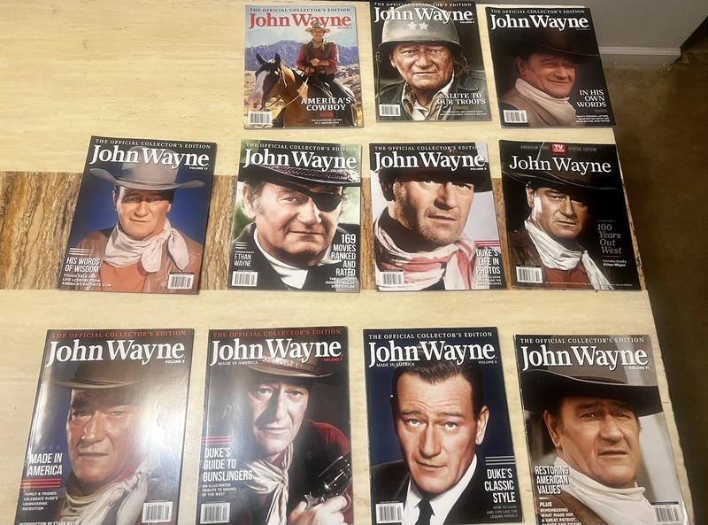 John Wayne Collector’s Edition Magazines Lot Vol 2-7 + 10-11, 13 Set Rare
