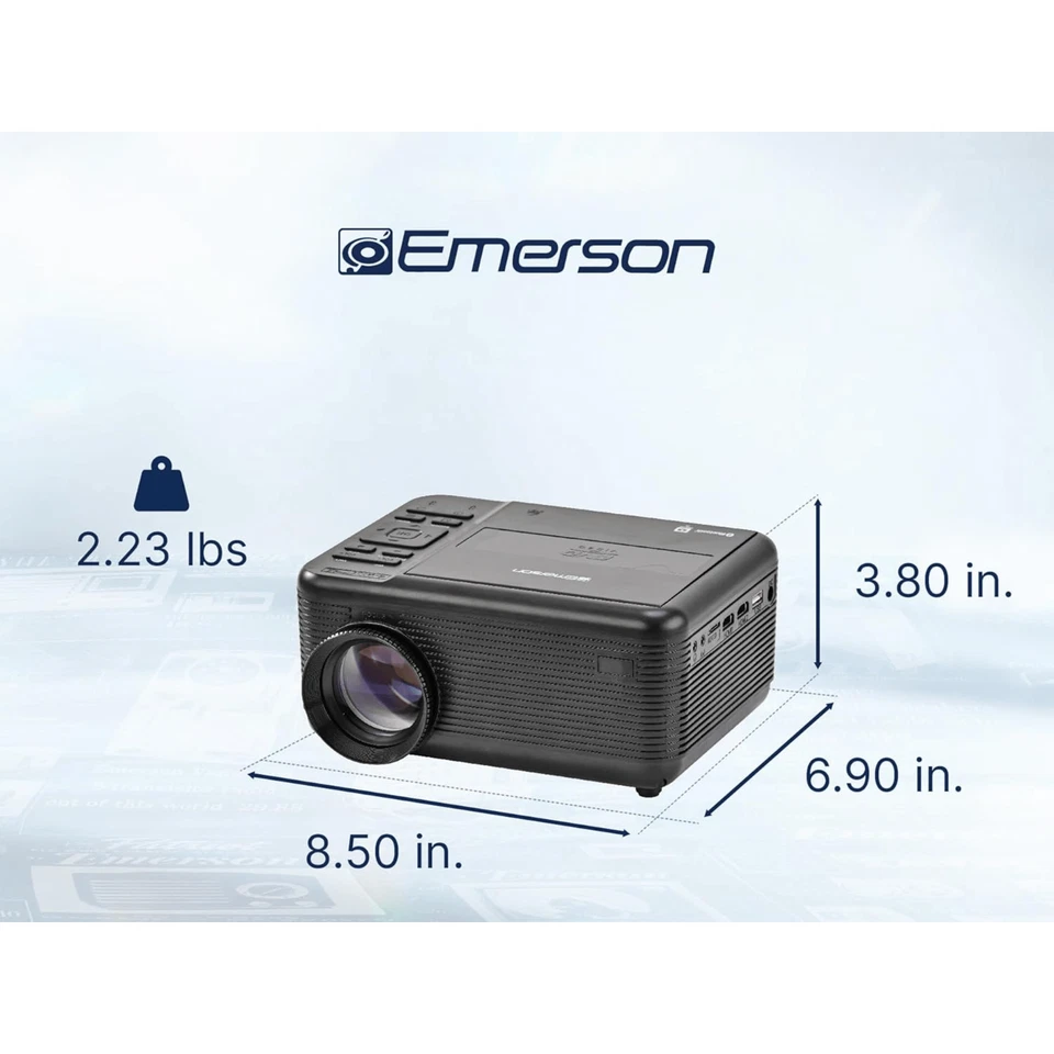 Emerson 120" Home Theater LCD Projector with Built-In TV Tuner and DVD Player - Image 4 of 4