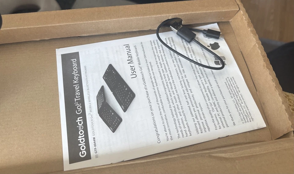 Goldtouch Ergonomic Keyboard Go 2 Wireless Bluetooth Mobile Keyboard - Image 3 of 4