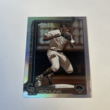 2025 Topps Chrome - Aaron Schunk #238 Sepia Refractor (RC)
