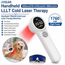 1760mW Laser Therapy Device 660nm 810nm 980nm for Dogs Cat Horse Pet Pain Relief