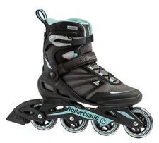 Rollerblade Women's Zetra Blade W Inline Skates Size 8 Aqua Blue & Black EUC