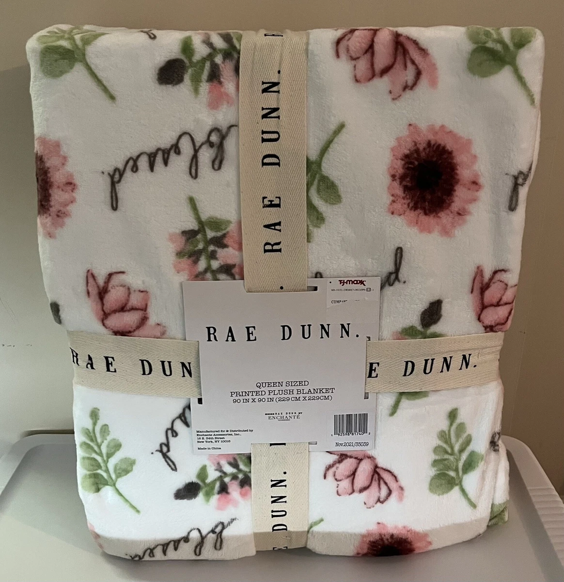 Rae Dunn blessed Queen Sized Plush Blanket