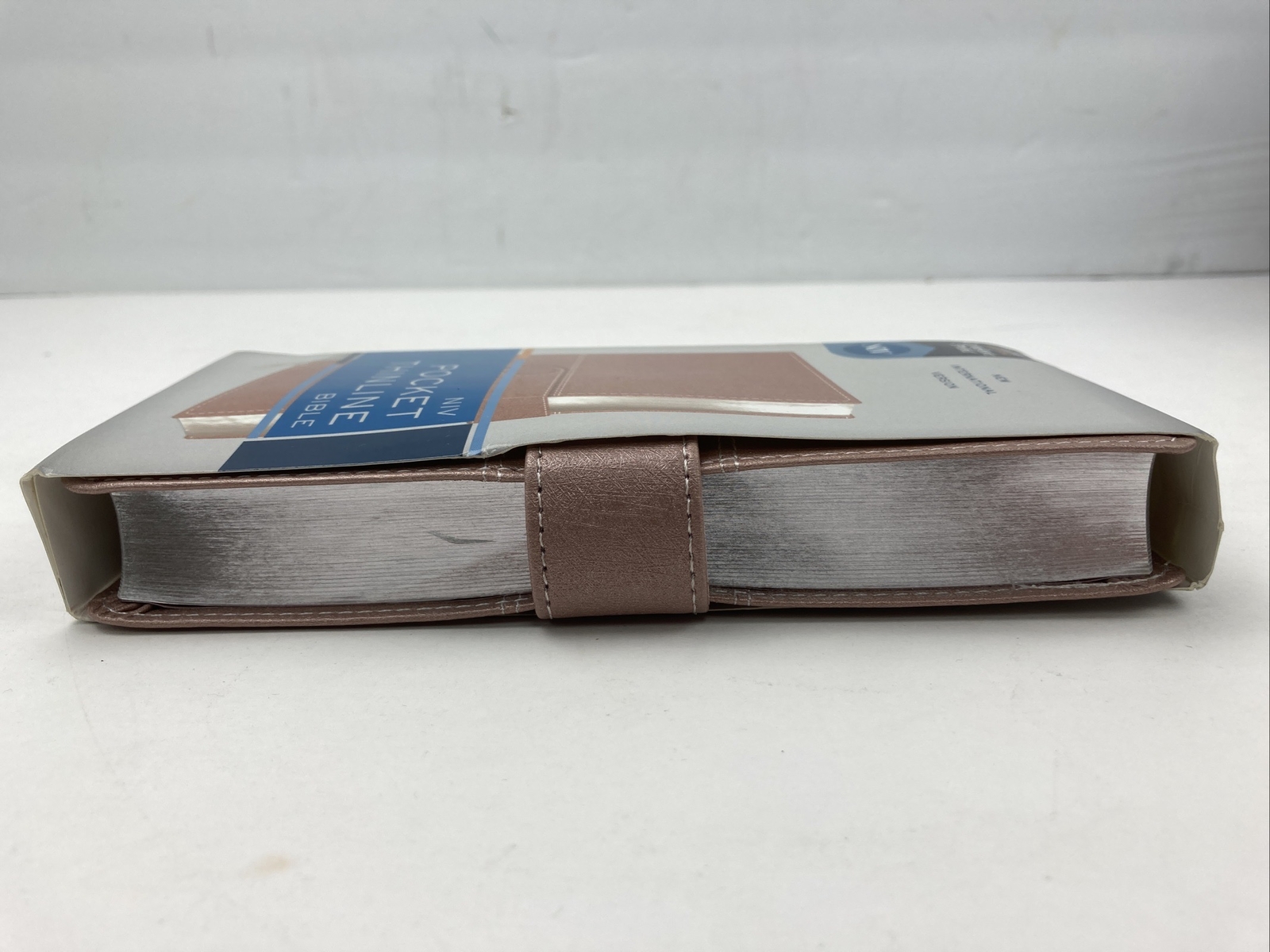 NIV Pocket Thinline Bible, Leathersoft, Pink, Snap Closure, Red Letter