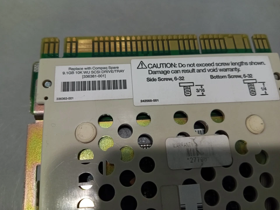 336366-001 Compaq 366381-001 9.1GB Wide Ultra SCSI3 80Pin 10K with tray, NOB NOS - Image 3 of 4