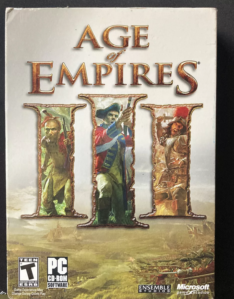 Microsoft Age of Empires 3 III PC CD - ROM Games Factory Sealed Old Stock 2005.