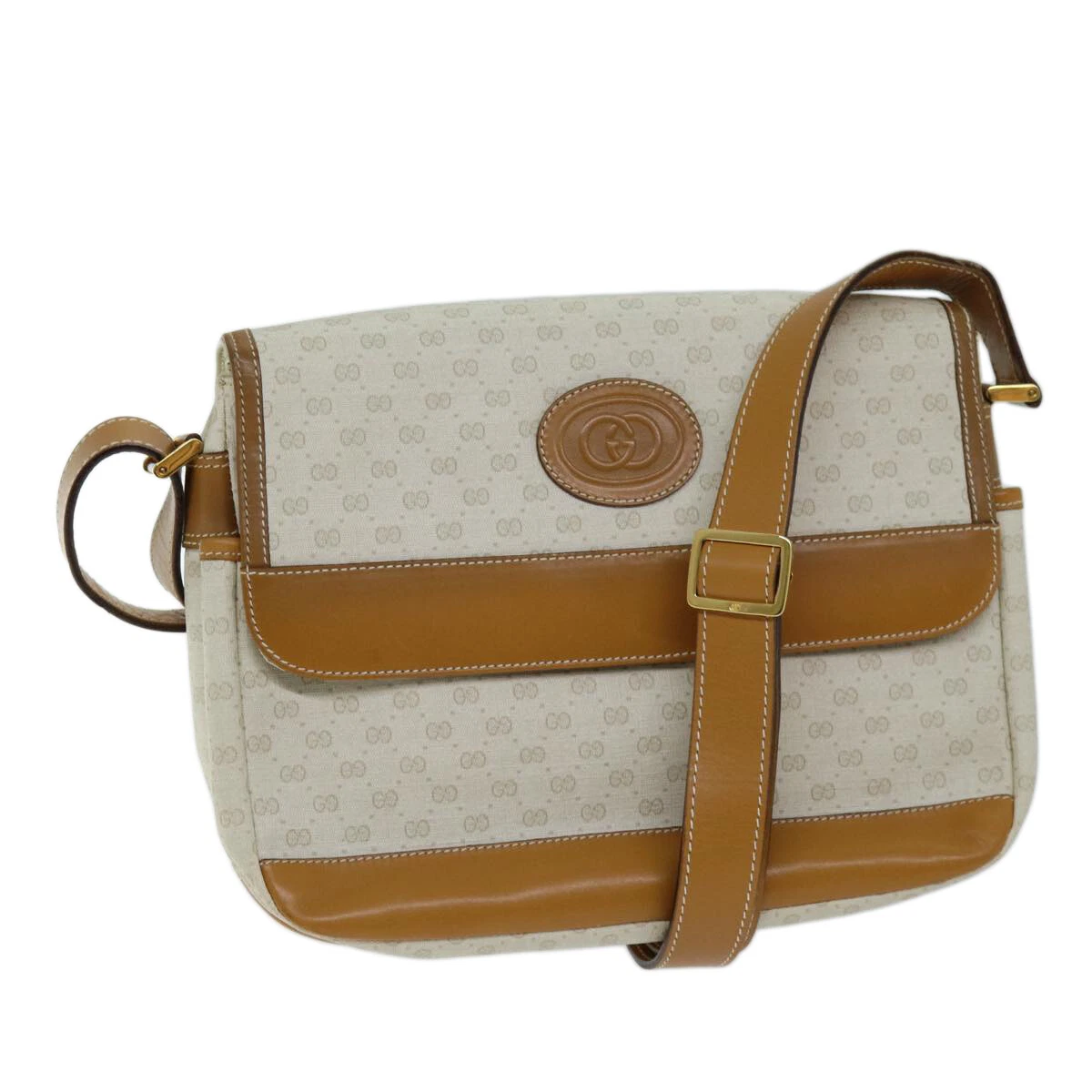 Sac bandoulière GUCCI Micro GG Supreme PVC beige 001 106 0185 Auth am6133