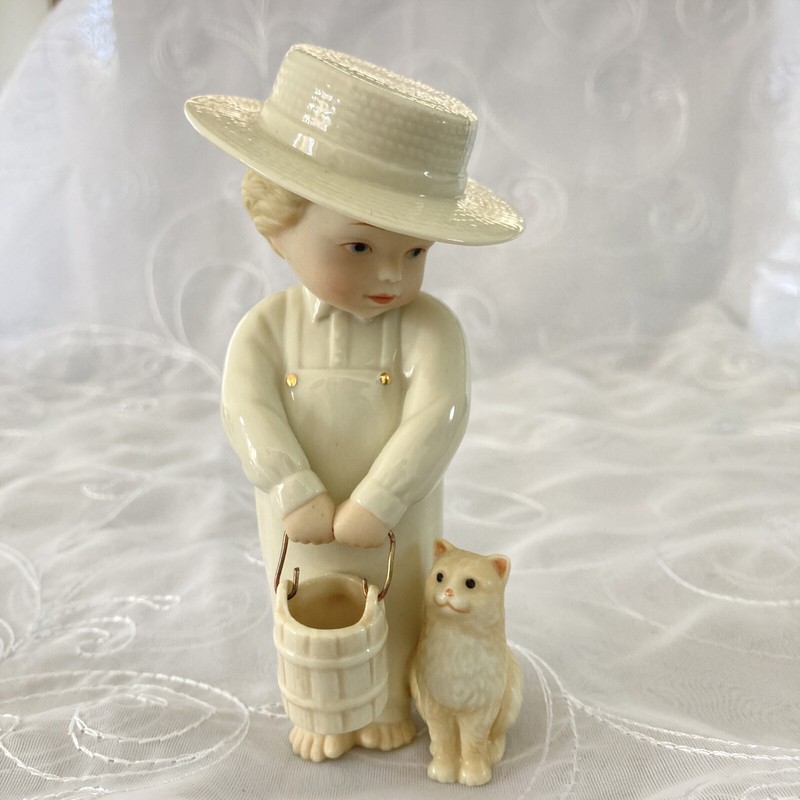 Lenox Classics Barefoot Blessings "Morning Chores" 6”x 2.5” Mint