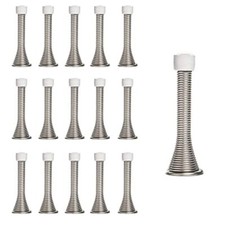 16 Pack Spring Door Stops 3 1/4" Flexible Heavy Duty Spring Door Stopper with...