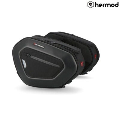SW Motech Blaze Pro High Motorcycle Motorbike Panniers Saddle Bag Set - Black