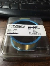 Williams Gold Bonding Wire 99.99% AU | Round .0013'' Diameter | 280 Feet