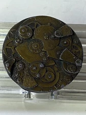 Vintage Belt Buckle Bergamot Brass Works American Watch Co. 2 1/2” 1970’s