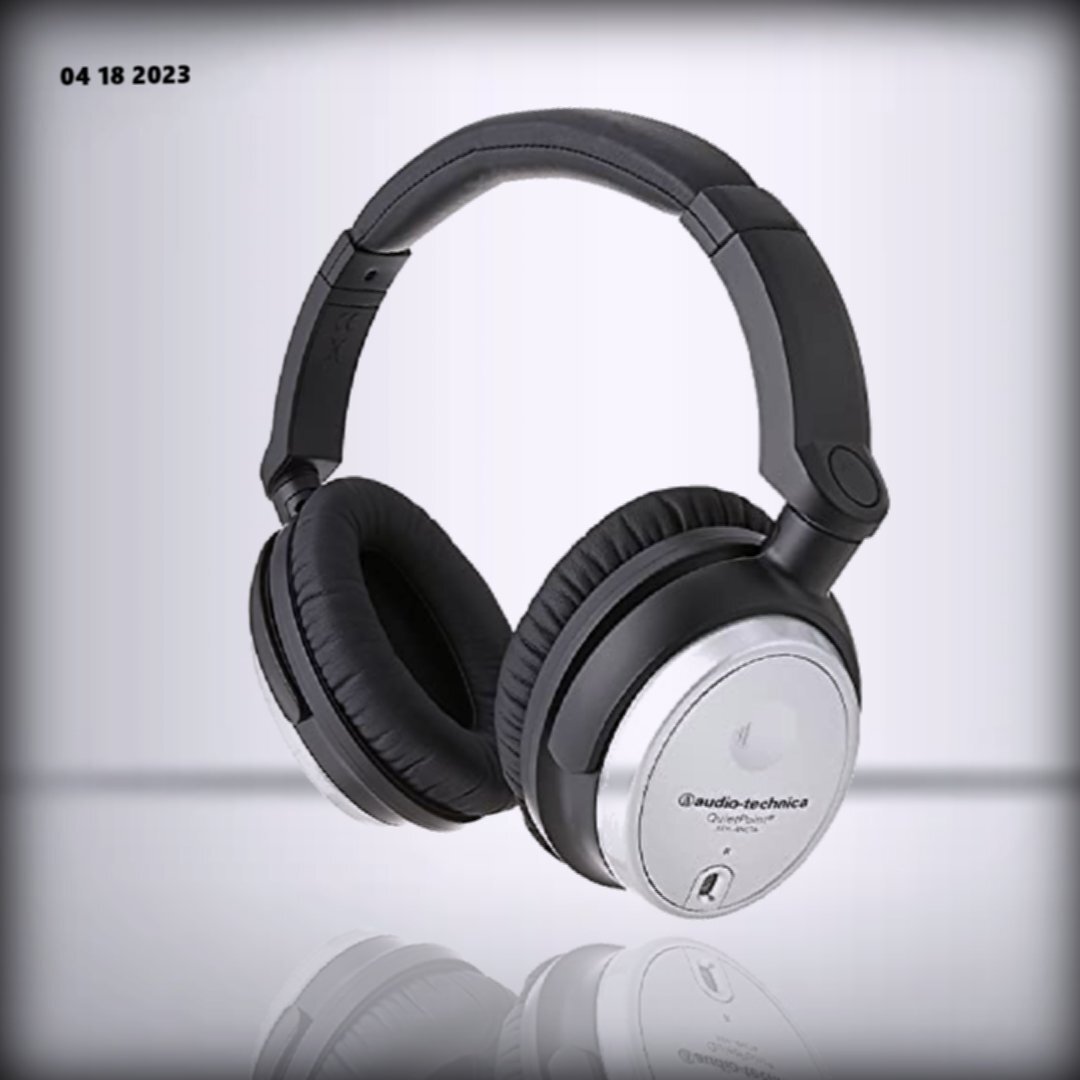 AudioTechnica ATHANC7B Active NoiseCancelling Headphones Over Ear