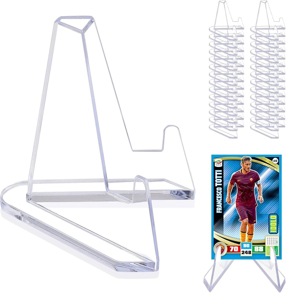 32-Pack Sports Card Display Stands for Trading Cards and Collectibles