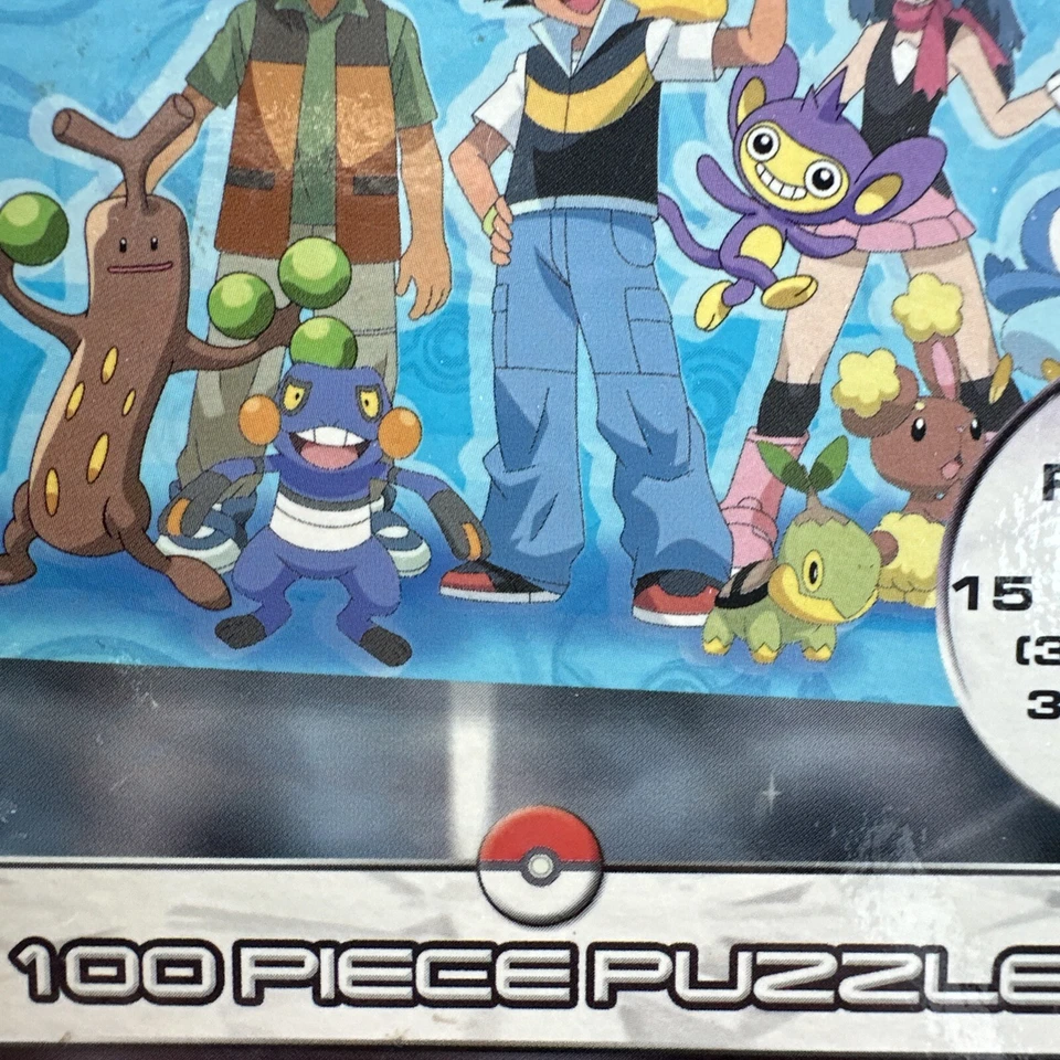 Rompecabezas Pokémon Perla Diamante 100 Piezas 15 pulgadas X 12,5 pulgadas 2007 Foto 3 de 4
