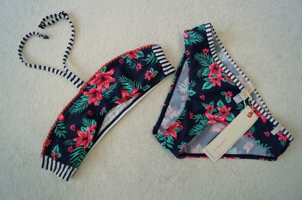 ESPRIT Bandeau Bikini-Set Gr.140/146, 152/158, 164,170/176 3 Farben 29,99 € NEU - Bild 4 von 4
