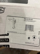Delta Faucet 799-KS-PR-DST Pivotal Single Hole, Lumicoat Black Stainless