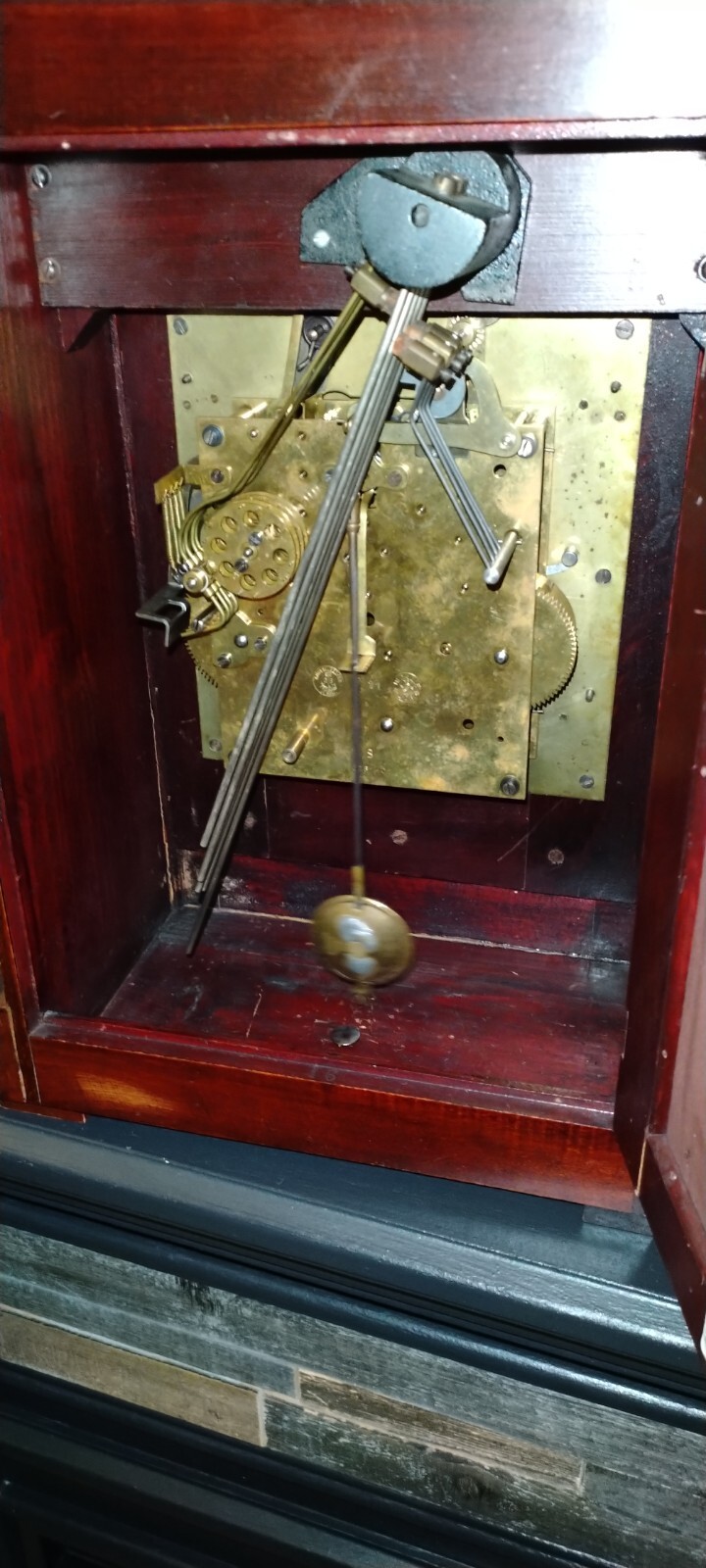 RARE Gustav Becker  Medaille  D'or Germany Shelf Mantel Bracket Clock. 