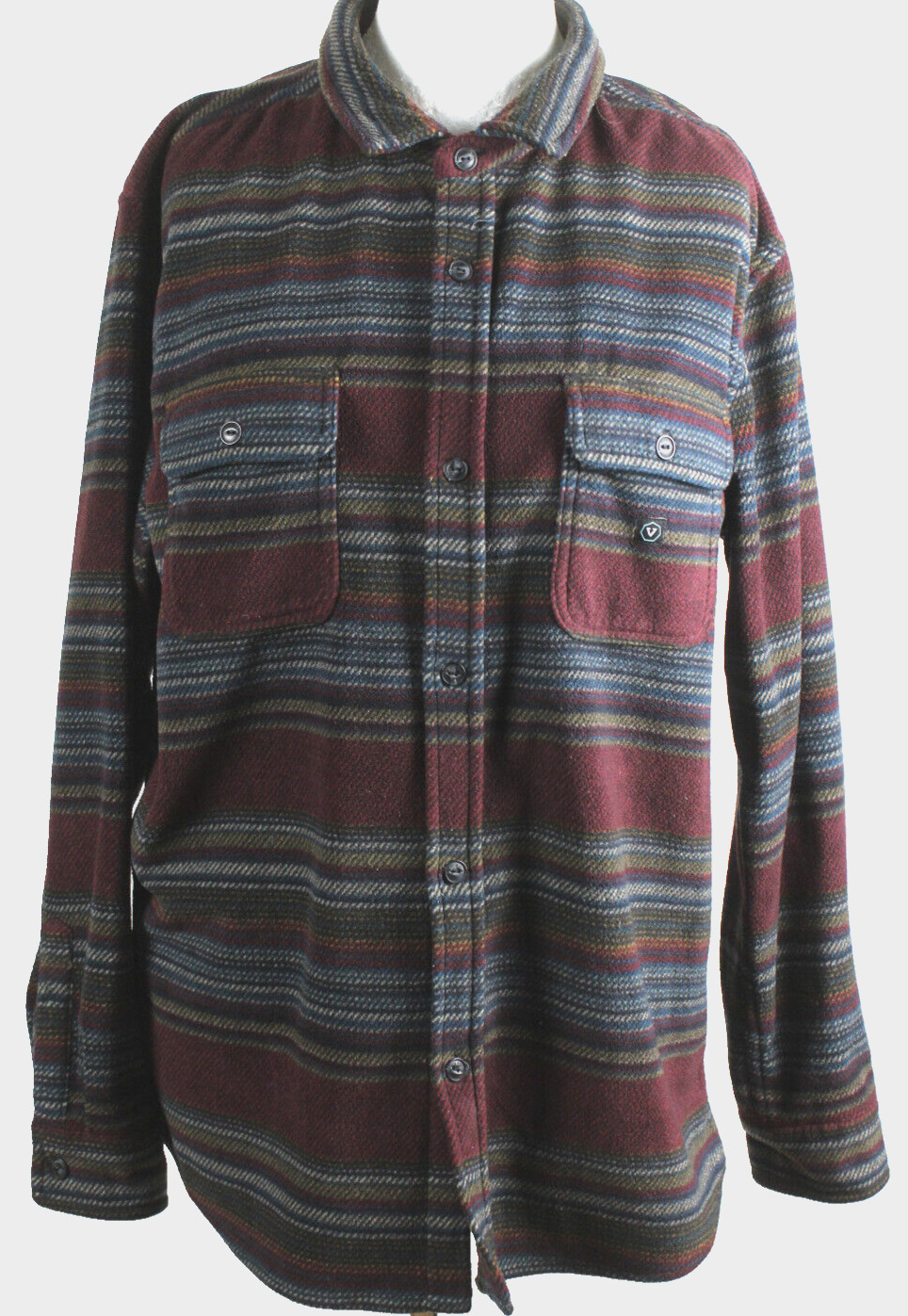 Vissla Dieckes Polar Franela Camisa de Lana Hombre Talla XL(52/54) Muy Bueno