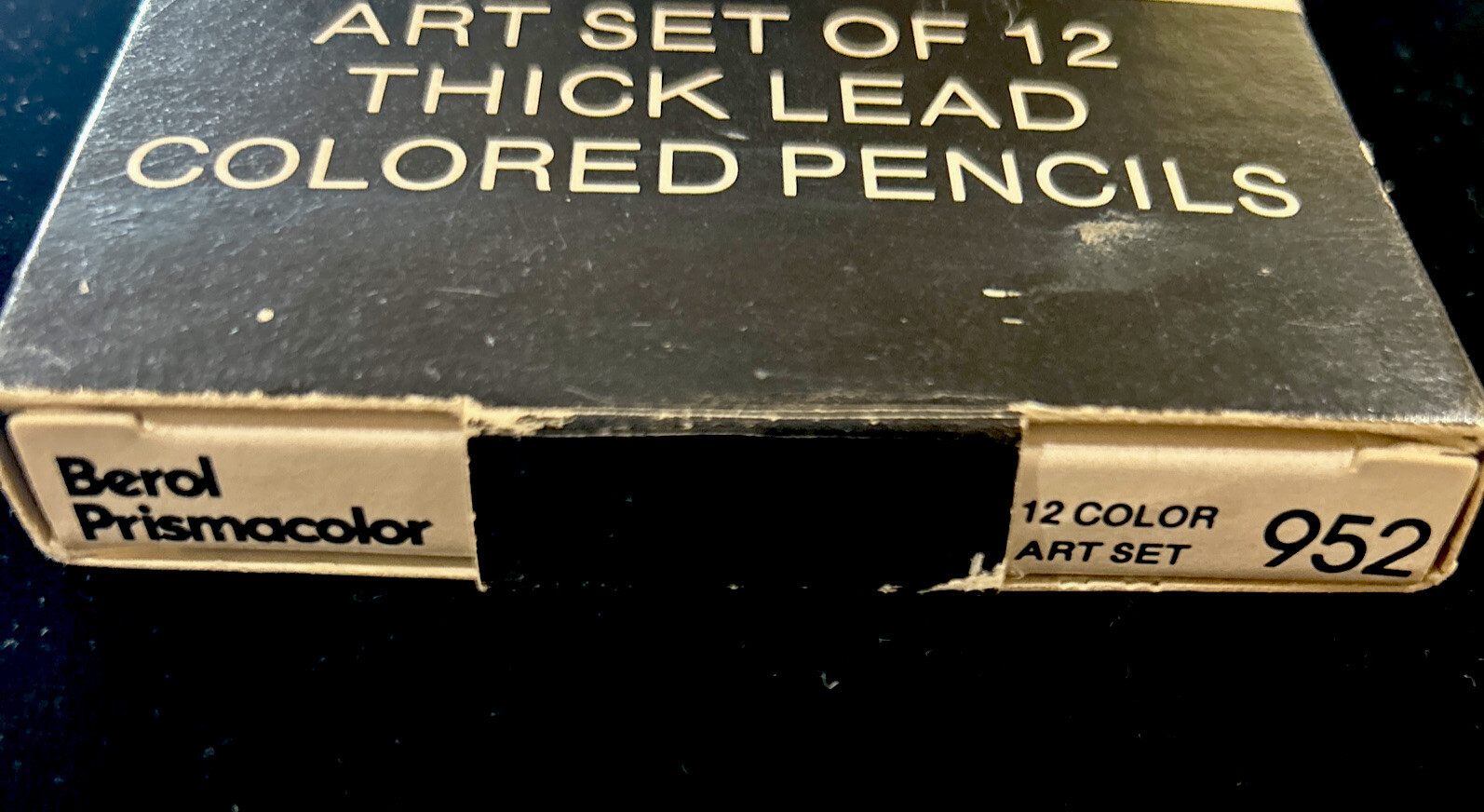 Vtg 12 Berol PRISMACOLOR Thick Lead Colored Pencils - 952 - Slightly Used