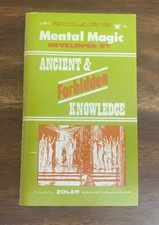 Zolar's Mental Magic Developed by Ancient  Forbidden Knowledge 1968, PB 