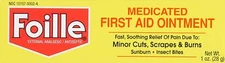 4 Pack Foille Medicated First Aid Ointment 1 Ounce Each