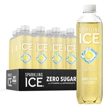 Sparkling Ice Classic Lemonade Sparkling Water Zero Sugar Flavored Water 12 Pack