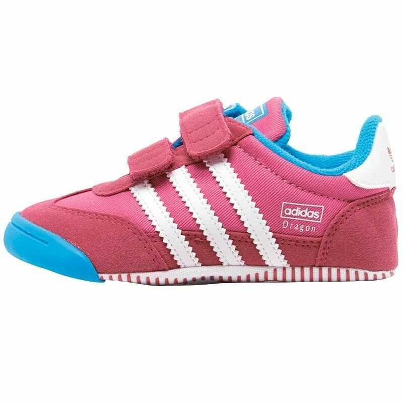 Baby Infant Girls Adidas Learn 2 Walk Dragon CF Trainers Shoes Pink M20562 |