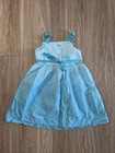 Blueberi Boulevard Girls Dress - Blue With Embroidered Flowers - Size 6 - EUC — photo 2
