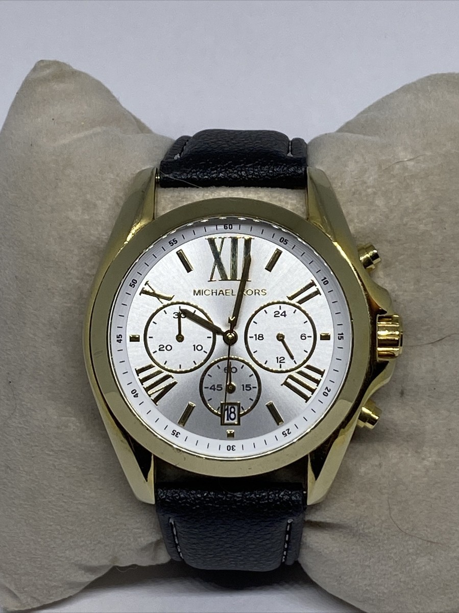 Michael Kors Bradshaw MK5743 Womens Black Leather Analog  display picture 3